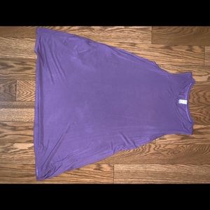 Purple Sleeveless T shirt dress